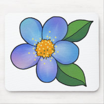 Blossom 01 - Blue Mousepad