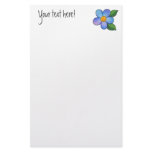 Blossom 01 - Blue Stationery Paper