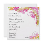 Blossom Baby Shower Invitation in Bright Colors