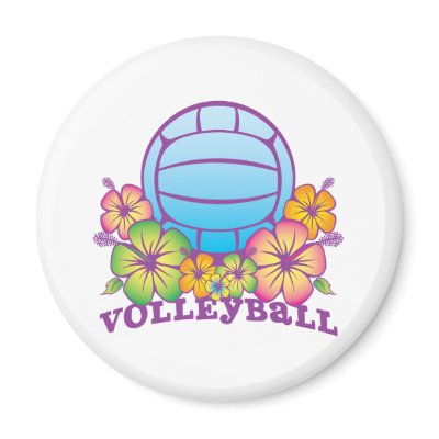 Blossom Beach Volleyball Magnet by truetomboy