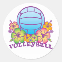 Blossom Beach Volleyball Stickers