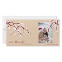 Blossom christmas season's greeting photocard by theonedesigns Blossom christmas season's greeting photocard
