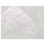 Blossom-covered Pink Shrub flowers Customized Letterhead