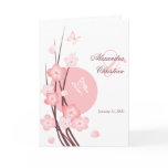 Blossom Flowers Butterflies Wedding Invitation Cards