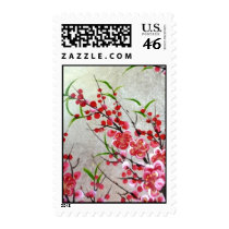 Blossom In Gold Postage Stamp