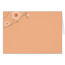 Blossom on Peach Background Card