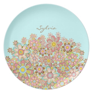 Blossom Pink Flowers plate tba