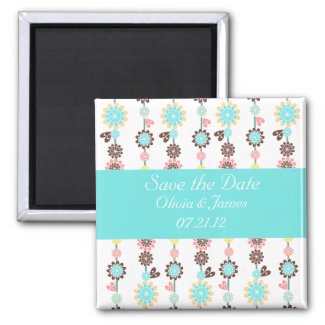 Blossom Save the Date Magnet zazzle_magnet
