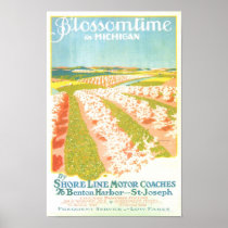 Blossom Time in Michigan Print