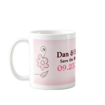 BLOSSOM TRENDY PINK BIRD PERSONALIZED Mug