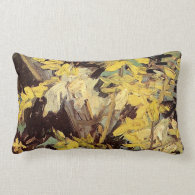 Blossoming Acacia Branches Vincent van Gogh. Pillow