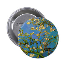 Blossoming Almond Tree by Vincent van Gogh Pinback Button
