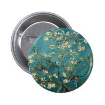 Blossoming Almond Tree - Van Gogh Pinback Buttons