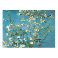 blossoming almond trees, Van Gogh Business Card Templates