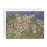 Blossoming Chestnut Branches by Vincent van Gogh Custom Invitation