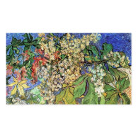 Blossoming Chestnut Branches  Vincent van Gogh. Business Card Templates