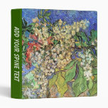 Blossoming Chestnuts Branches, Van Gogh. Vinyl Binder