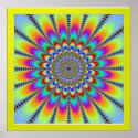 Blossoming Color Flowers posters