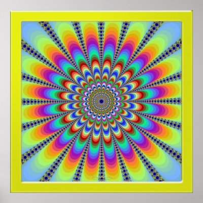 Blossoming Color Flowers Poster by mohsenart