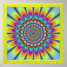 Blossoming Color Flowers Poster