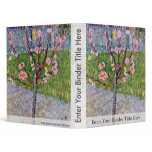 Blossoming Peach Tree By Vincent Van Gogh Vinyl Binder