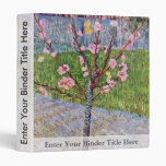 Blossoming Peach Tree By Vincent Van Gogh Vinyl Binder