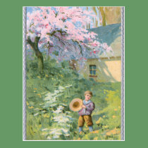 Blossoming Spring postcards