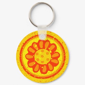 Blossoming Sun Keychain keychain