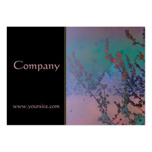 Blossoms Abstract Elegance Business Card (front side)