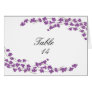 Blossoms Table Seating Card - Purple Blossoms