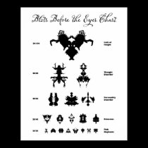 Blots Before the Eyes Chart posters by ProfessorOddfellow Blots Before the Eyes Chart posters