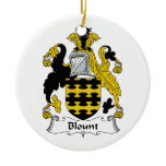 Blount Family Crest Christmas Ornament