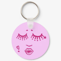Blow a Kiss keychains by Noir_et_Blanc Blow a Kiss keychains