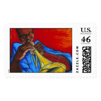 Blow Dat Trumpet postage