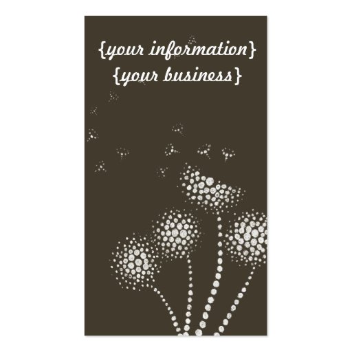 blow em away with blowing flowers business card