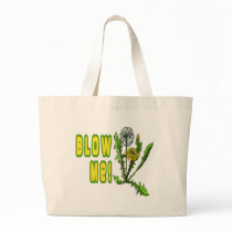 Blow Me Dandelion Canvas Bags