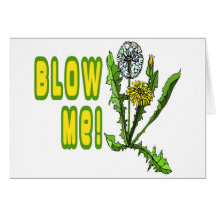 Blow Me Dandelion Card
