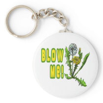 Blow Me Dandelion Keychain