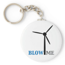 blow me wind turbine keychain
