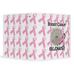 blowfish breast cancer blows awarness notebook binder