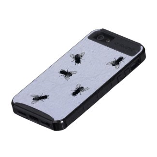Blowflies on the Wall (Periwinkle Plaster) iPhone 5 Cases