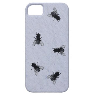 Blowflies on the Wall (Periwinkle Plaster) iPhone 5 Cover