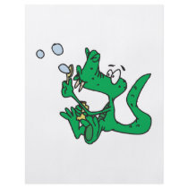 blowing bubbles crocodile flyers