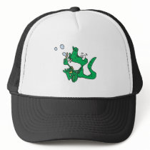 blowing bubbles crocodile mesh hats