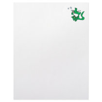 blowing bubbles crocodile custom letterhead