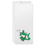 blowing bubbles crocodile rack card template