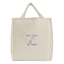 Blowing Bubbles, Don't Burst My Bubble! embroidered bags