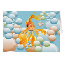 Blowing Bubbles Greeting Cards
