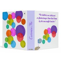 Blowing Bubbles (Rainbow) Binder