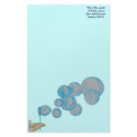 Blowing Bubbles Custom Stationery